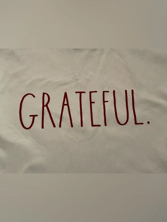 Rae Dunn Women’s  "Grateful" Long-Sleeve Sweatshirt & Jogger Set - Picture 14 of 15